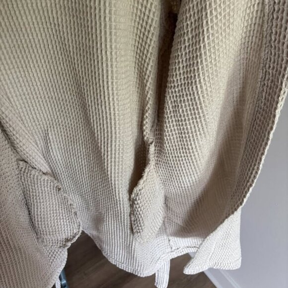 Parachute Waffle Robe, Tan (Size L) - Picture 3 of 4